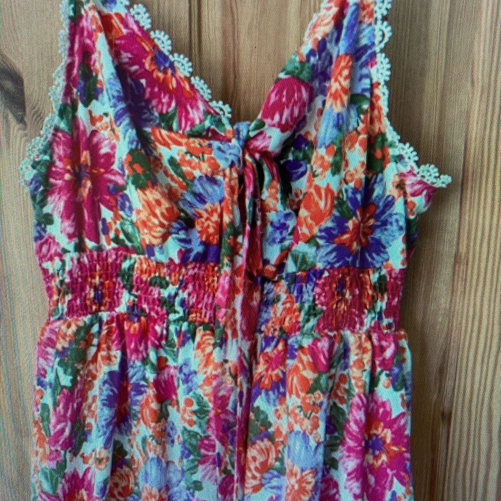 SHEIN Red and Pink Camisole with Spaghetti Straps